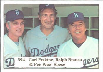 1976 SSPC       594     Checklist 6#{Ralph Branca#{Carl Erskine#{Pee Wee Reese
